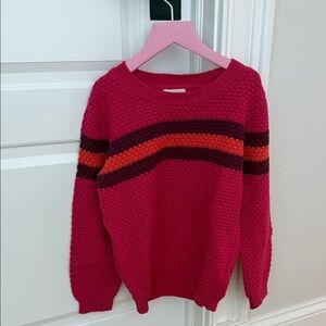 Peek Pink and Red Kids Sweater